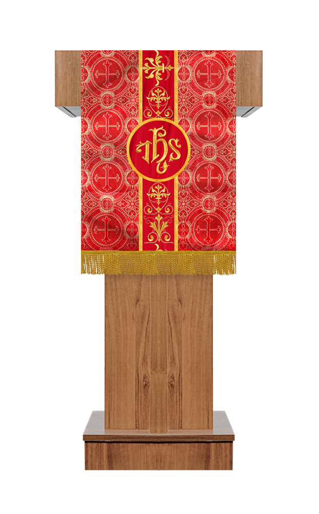 Pulpit/Lectern with Embroidered Trim