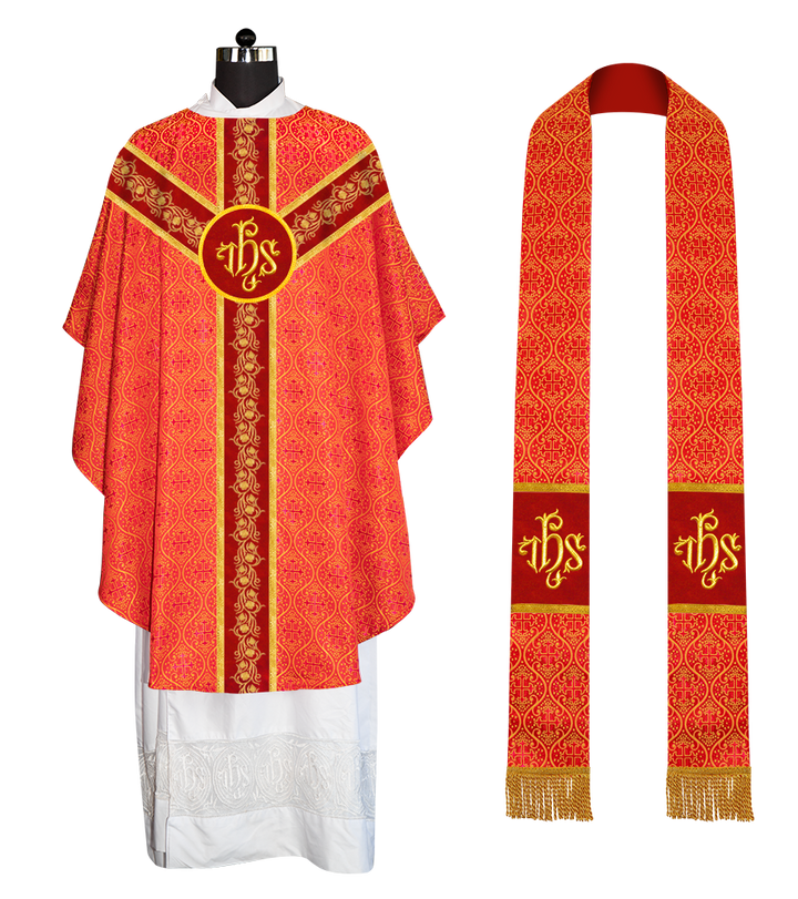 Gothic Chasuble with Grapes Embroidery