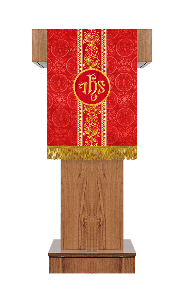 Pulpit/Lectern Hanging with Spiritual Embroidered Motif