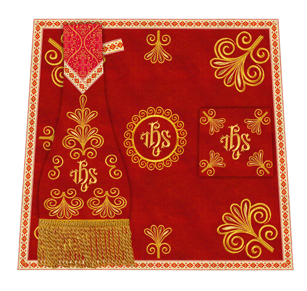 Set of Four Roman Chasuble Vestments