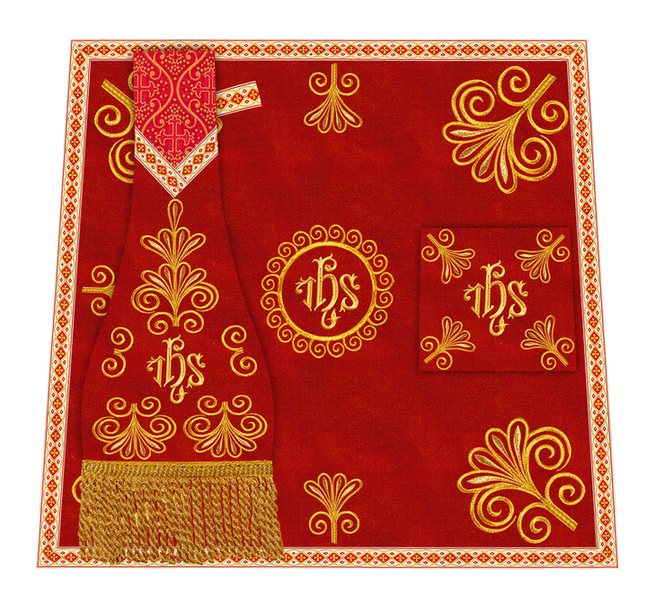 Set of Four Roman Chasuble Vestments