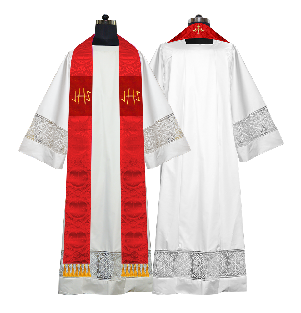 Embroidered Priest Stole with Motif