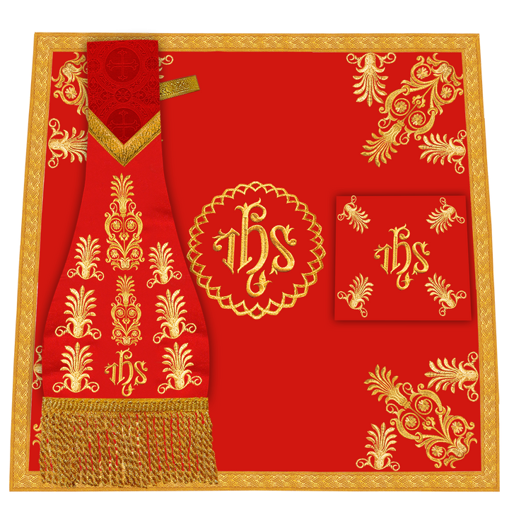 Set of Four Traditional Roman chasuble Vestments
