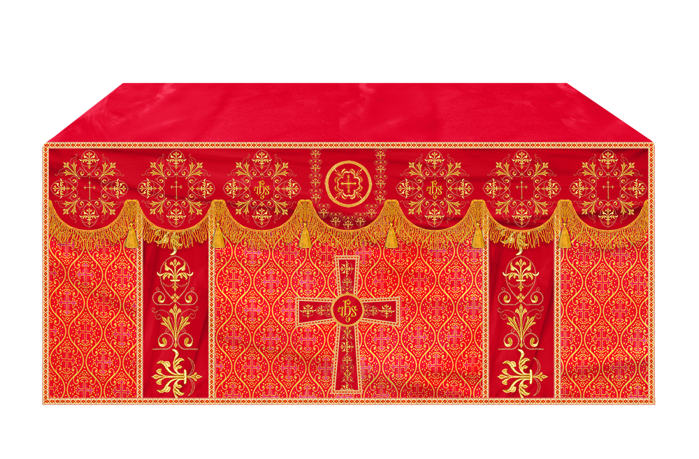 Altar Cloth with Spiritual Motif and Trims