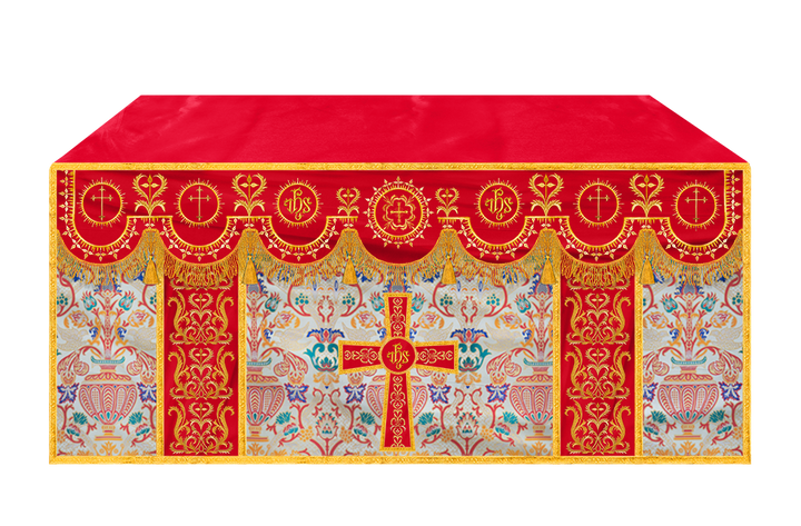 Tapestry Altar Cloth with Woven Braids