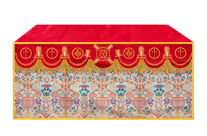 Embroidered Coronation Tapestry Church Altar Cloth