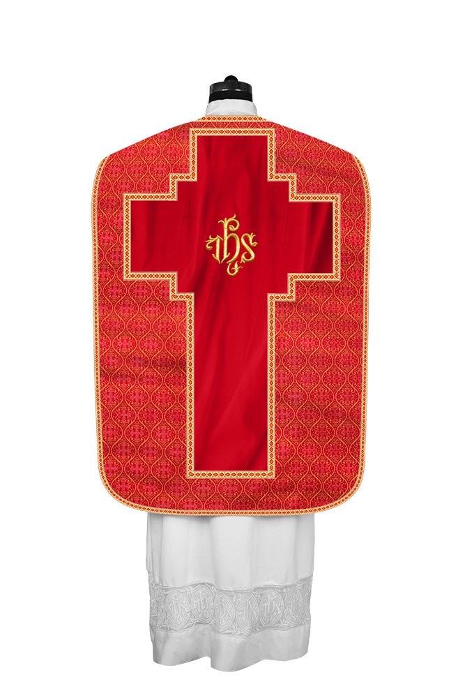 Roman chasuble with Motif and Trims
