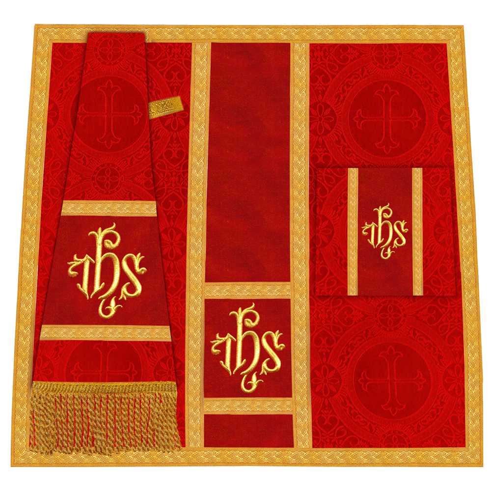 Roman Chasuble with Adorned Motif and Trims