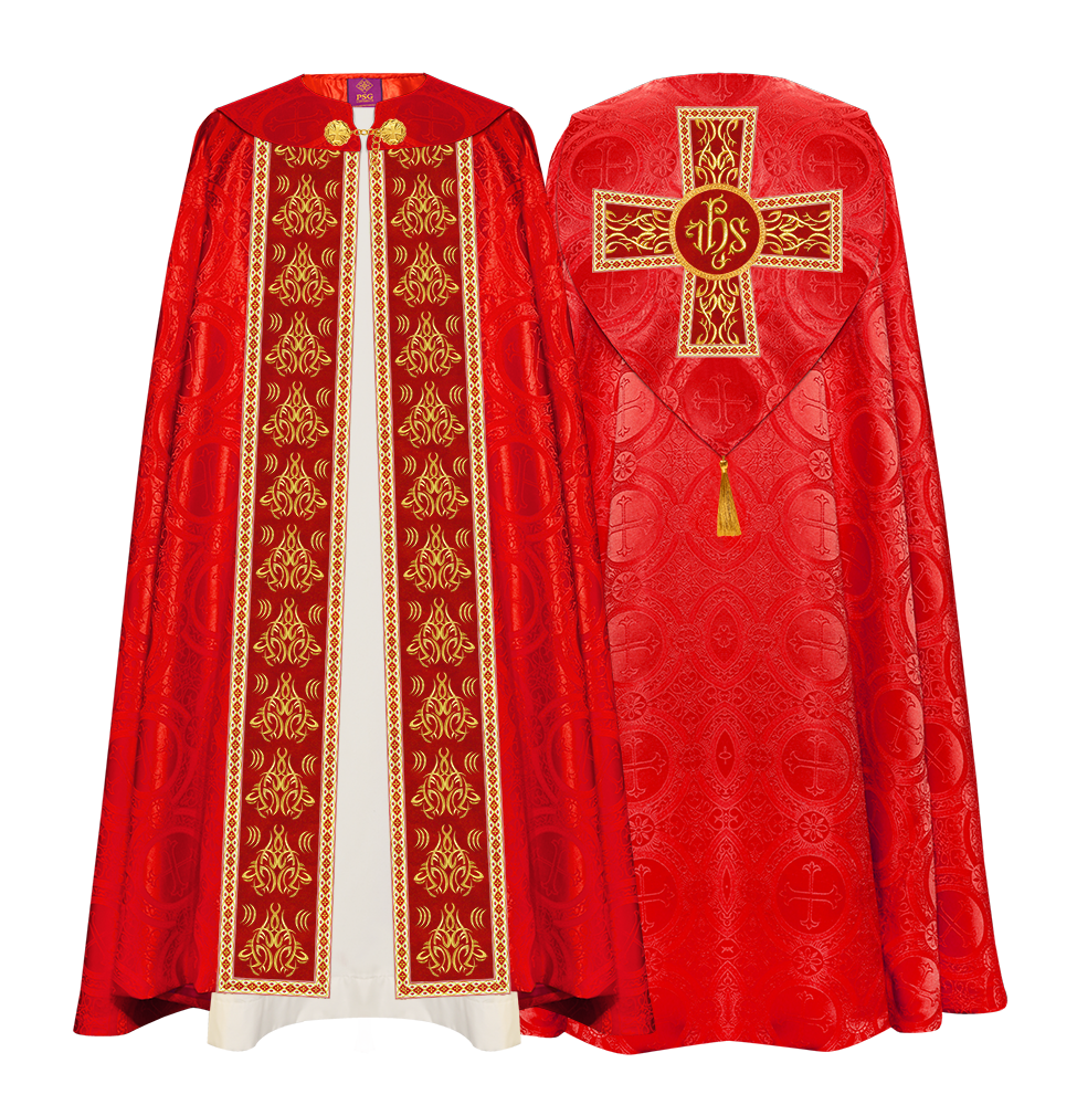 Gothic Cope Vestments With Liturgical Embroidery and Trims