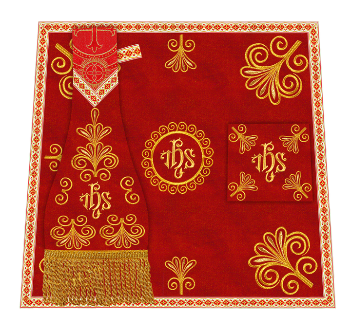 Set of Four Roman Chasuble Vestments