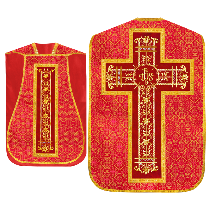 Set of Four Catholic Fiddleback Vestments