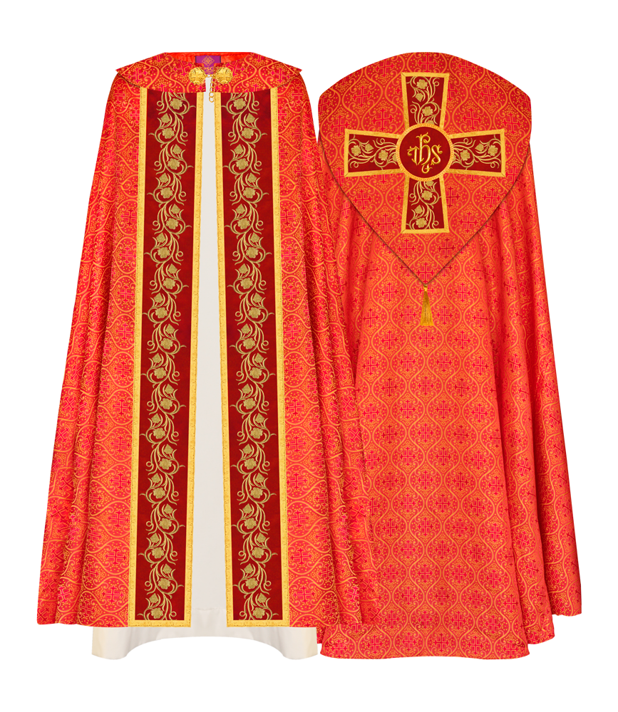 Gothic Cope Vestment with Ornate Embroidery