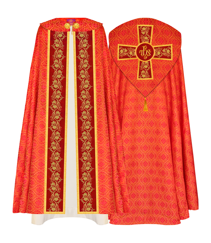 Gothic Cope Vestment with Ornate Embroidery