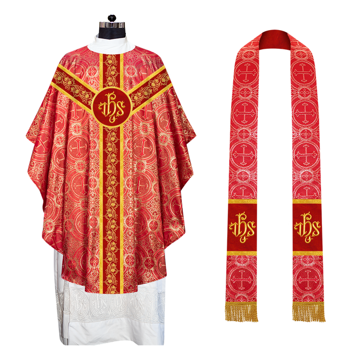 Gothic Chasuble with Grapes Embroidery