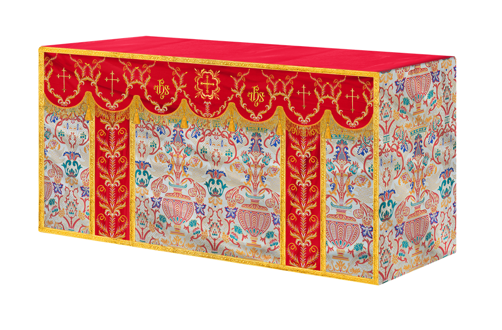 Tapestry Altar Cloth with Liturgical Motif