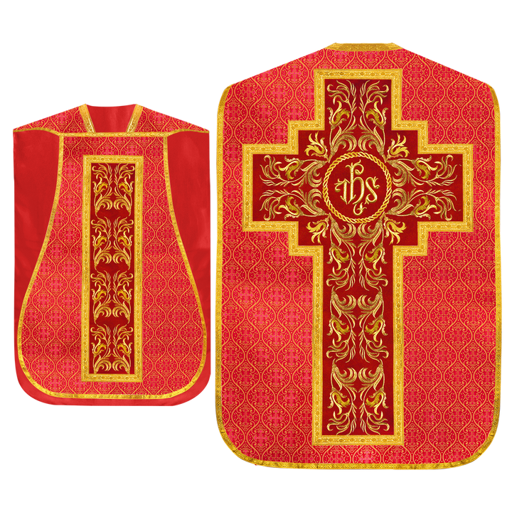 Set of Four Liturgical Roman Chasuble Vestment