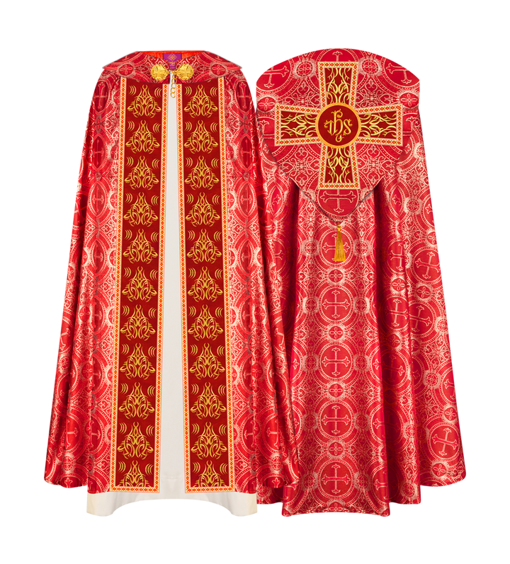 Gothic Cope Vestments With Liturgical Embroidery and Trims