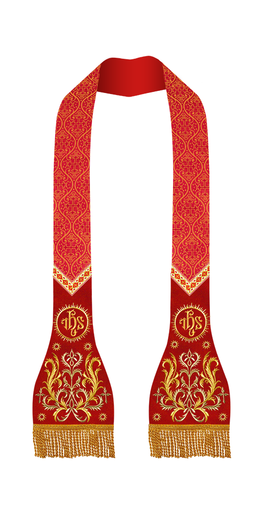 Roman Stole with Braided Embroidery