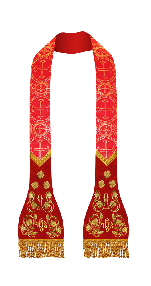 Roman Stole with grapes embroidery