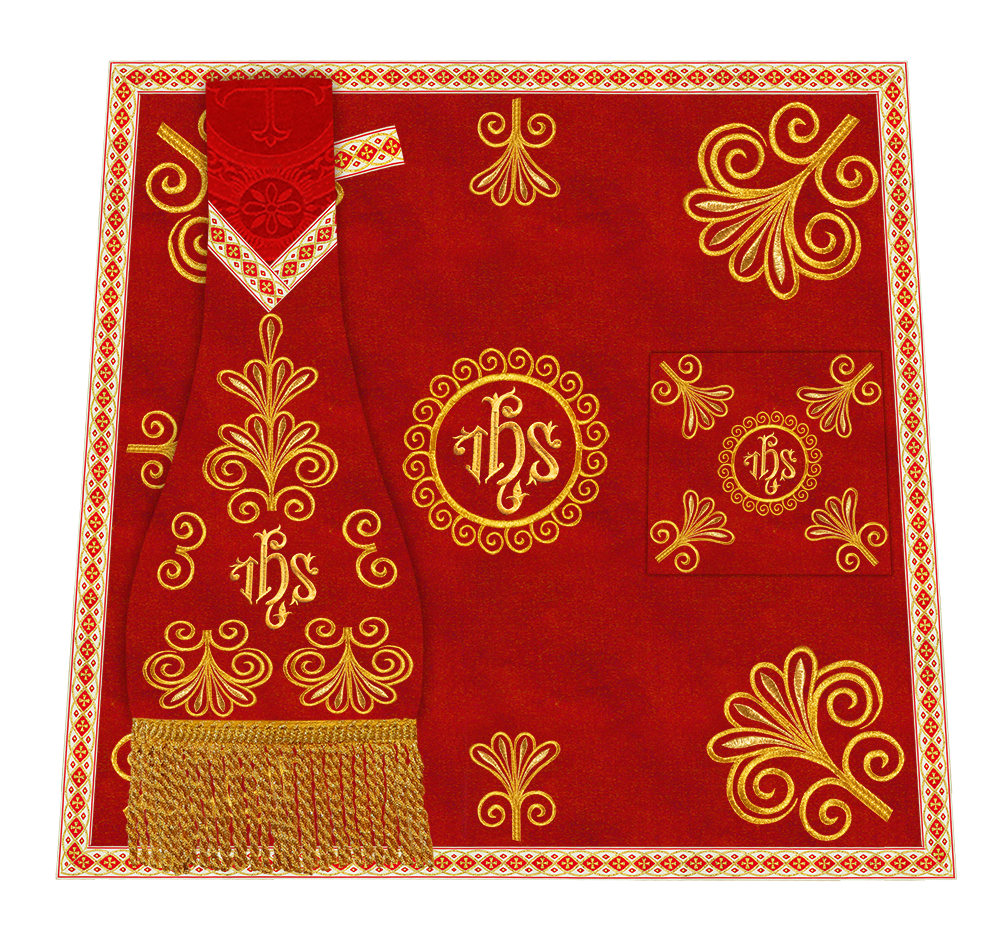 Ornate Embroidery Mass set with Motif