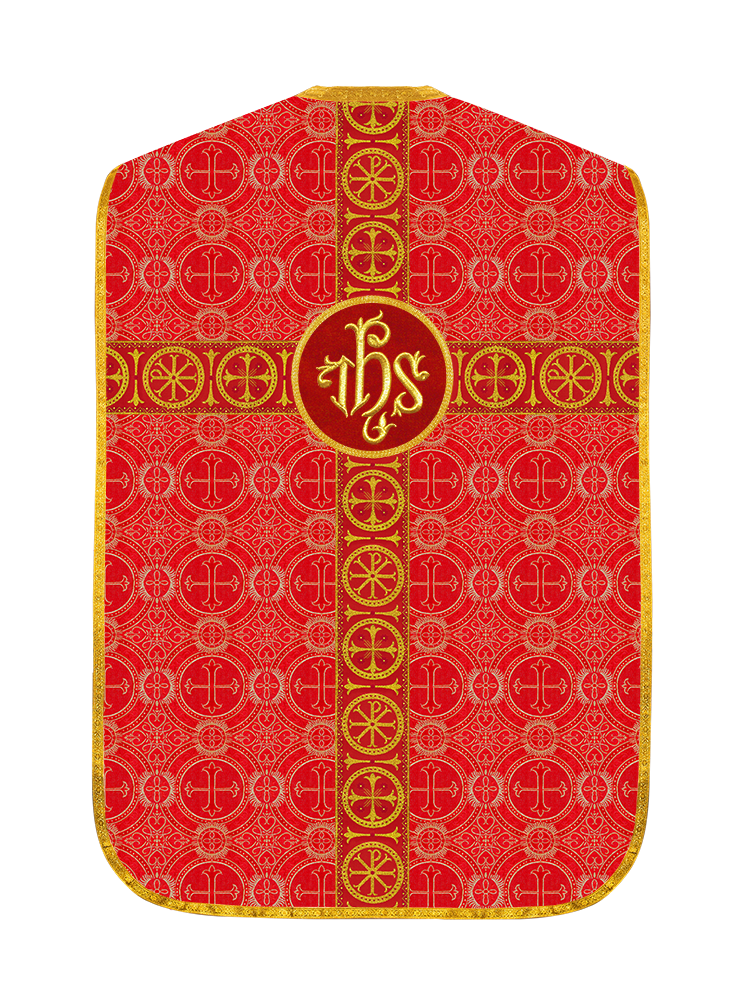 Roman Chasuble with Adorned Orphrey