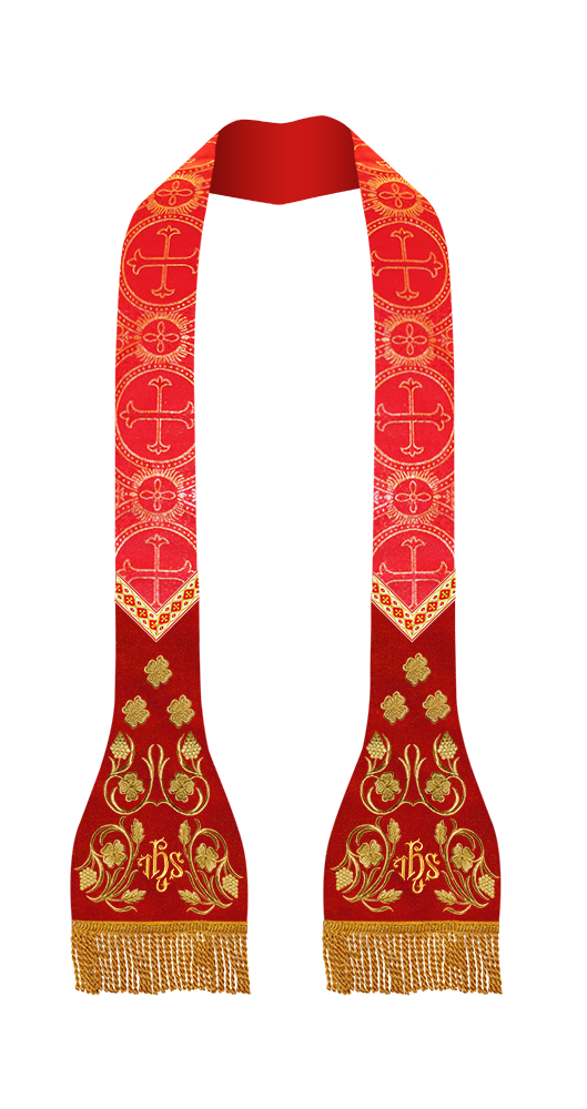 Grapes Embroidered Roman Stole