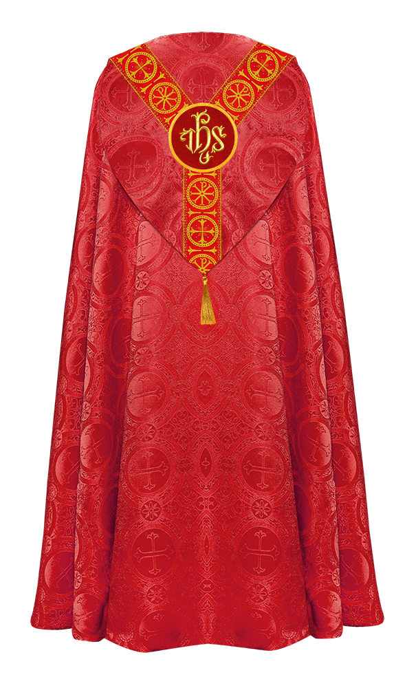 Gothic Cope Vestment with Y Type Embroidered Motif