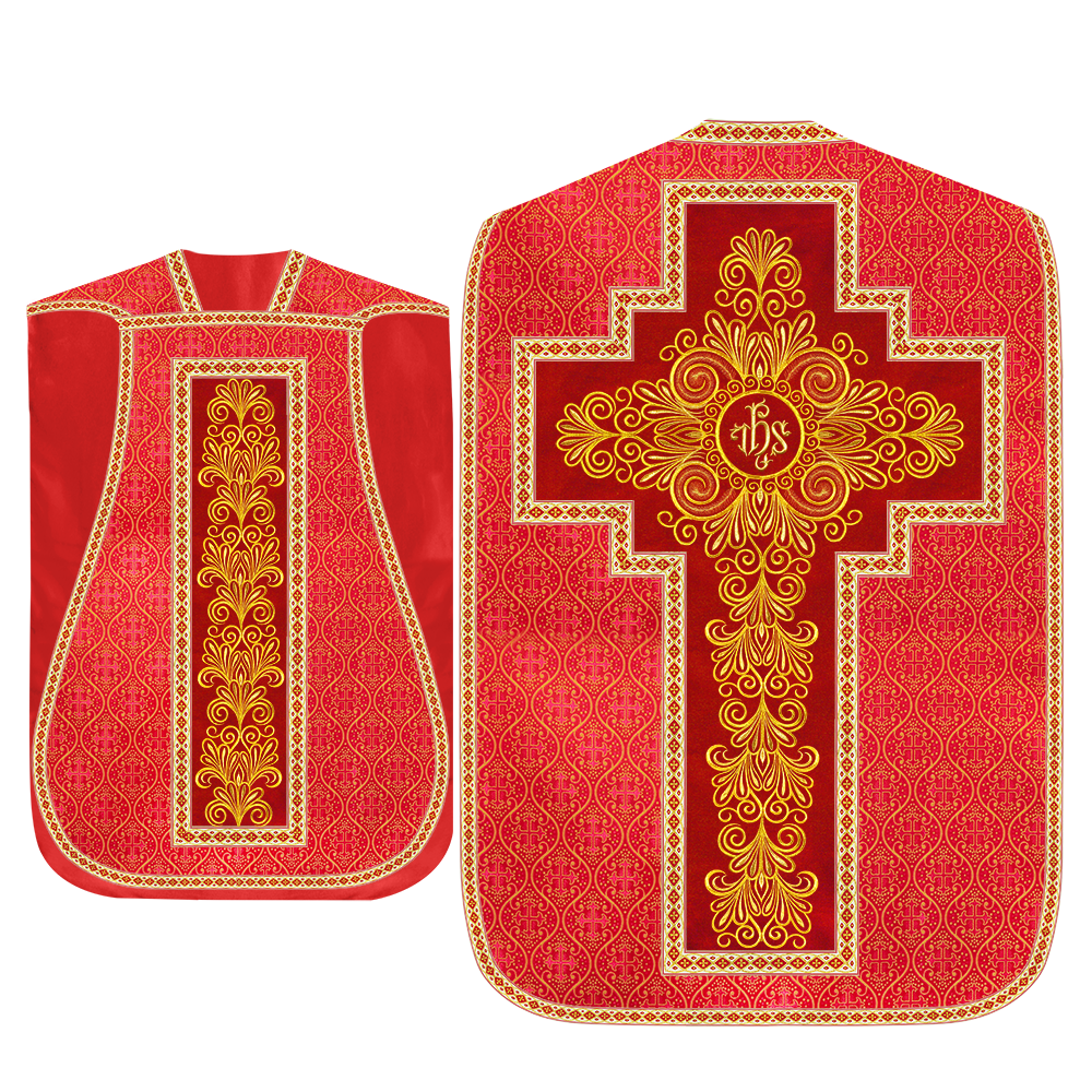 Set of Four Roman Chasuble Vestments