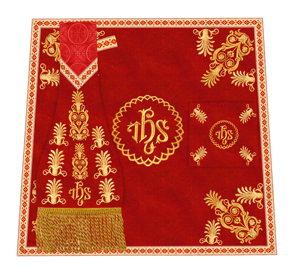 Altar Mass Set adorned with Liturgical motif and Trims