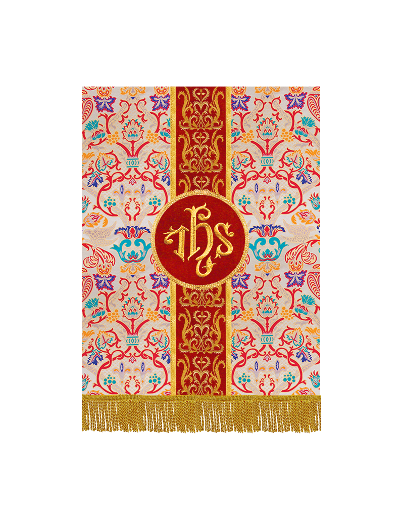 Embroidered Tapestry Pulpit/Lectern with intricate Trim