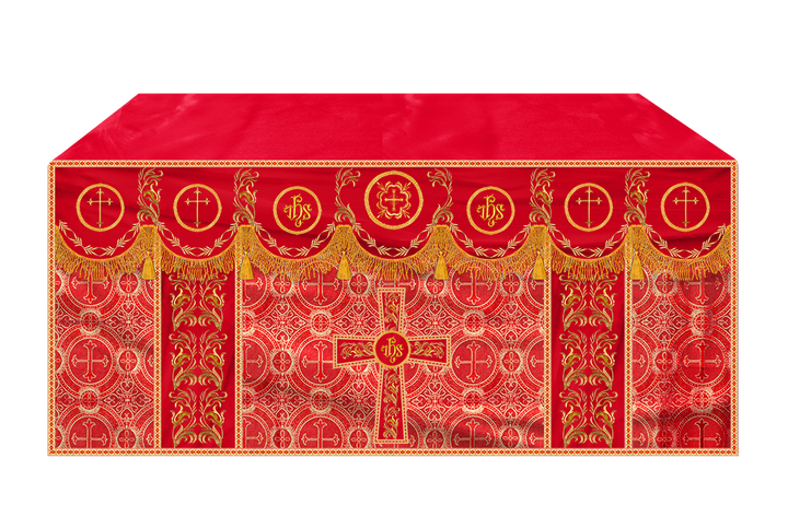 Altar Cloth with Liturgical Motif and Trims