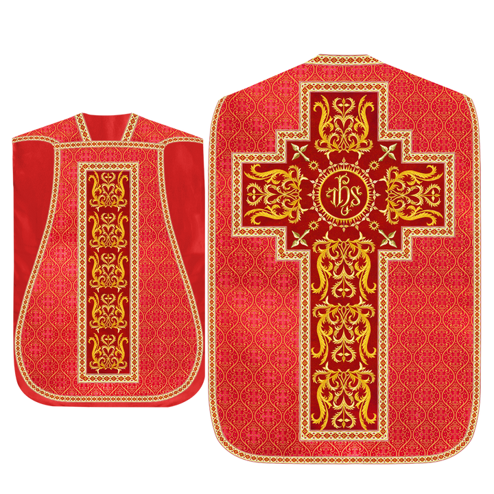 Set of Four Beautiful Roman chasuble vestments