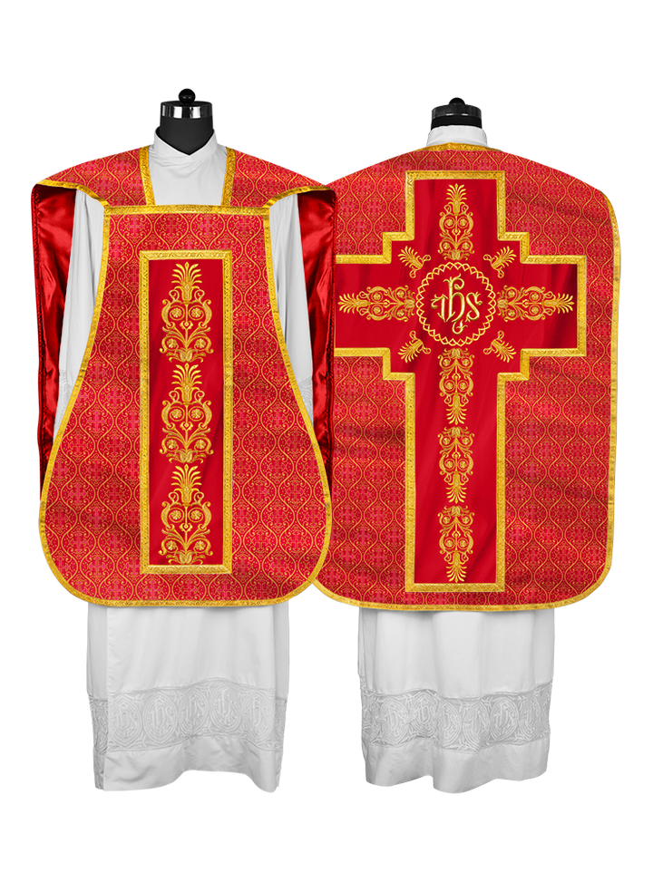 FIDDLEBACK WITH EMBROIDERED ORPHERY