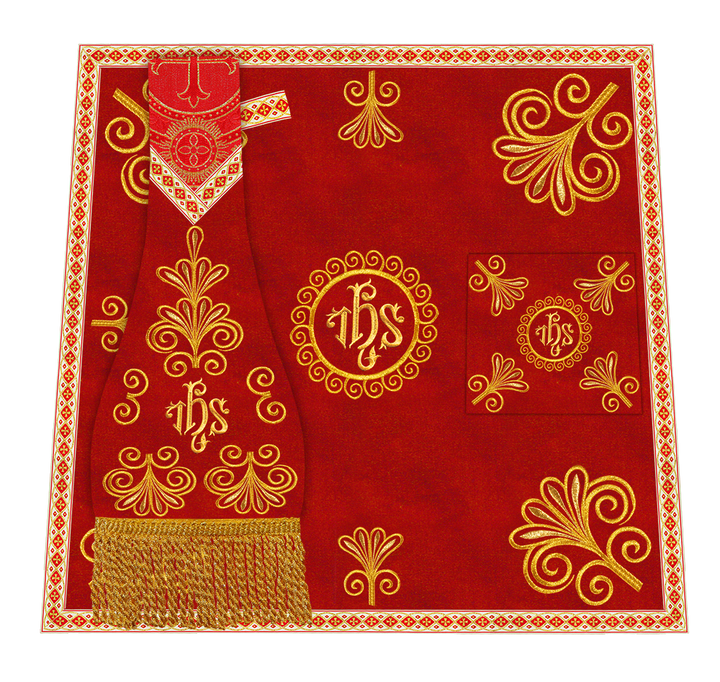 Ornate Embroidery Mass set with Motif