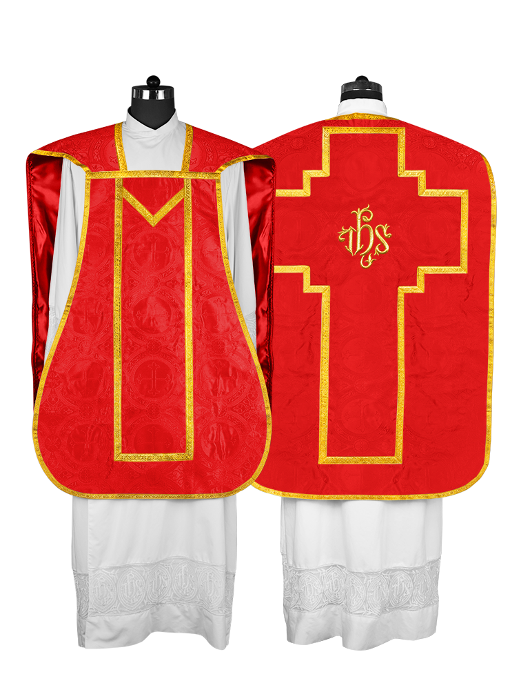 Roman Chasuble with adorned motif