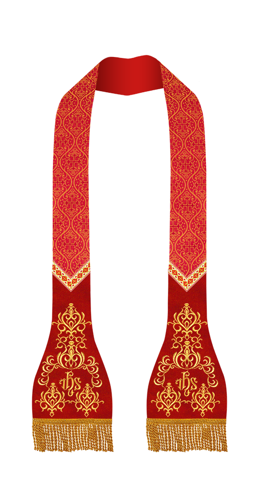 Set of Four Roman Stole with Ornate trims