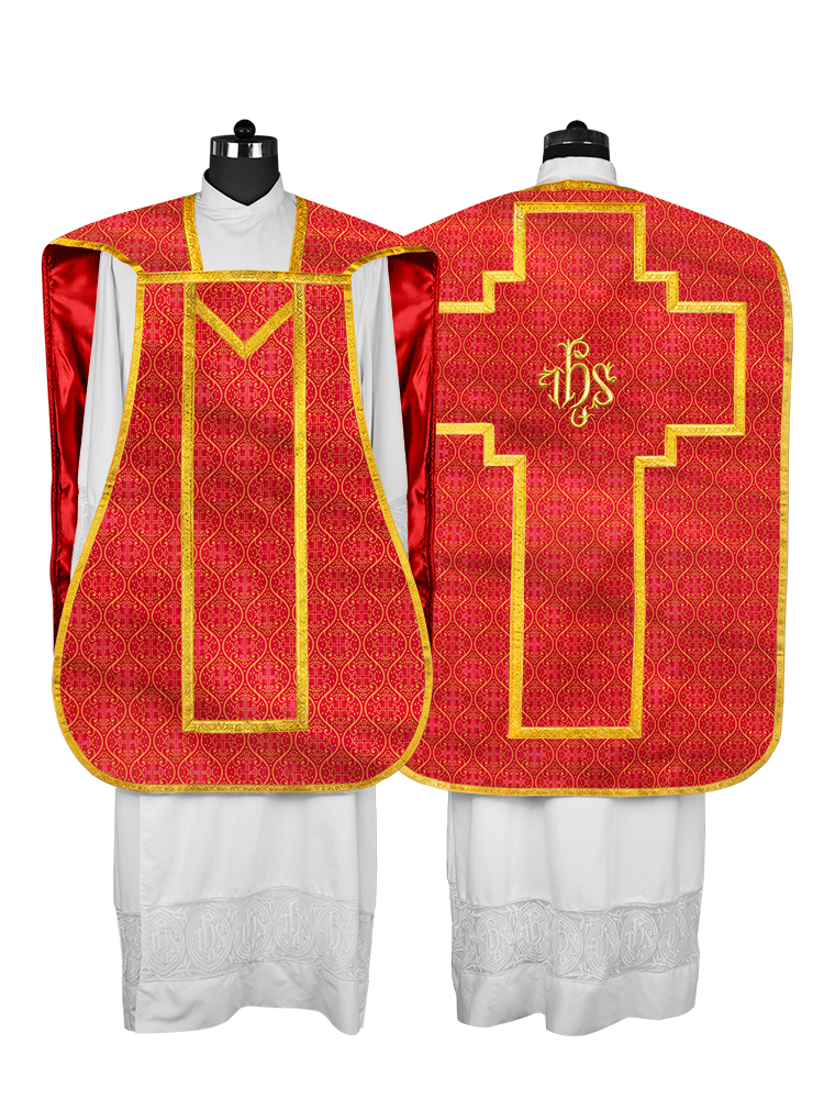 Roman Chasuble with adorned motif