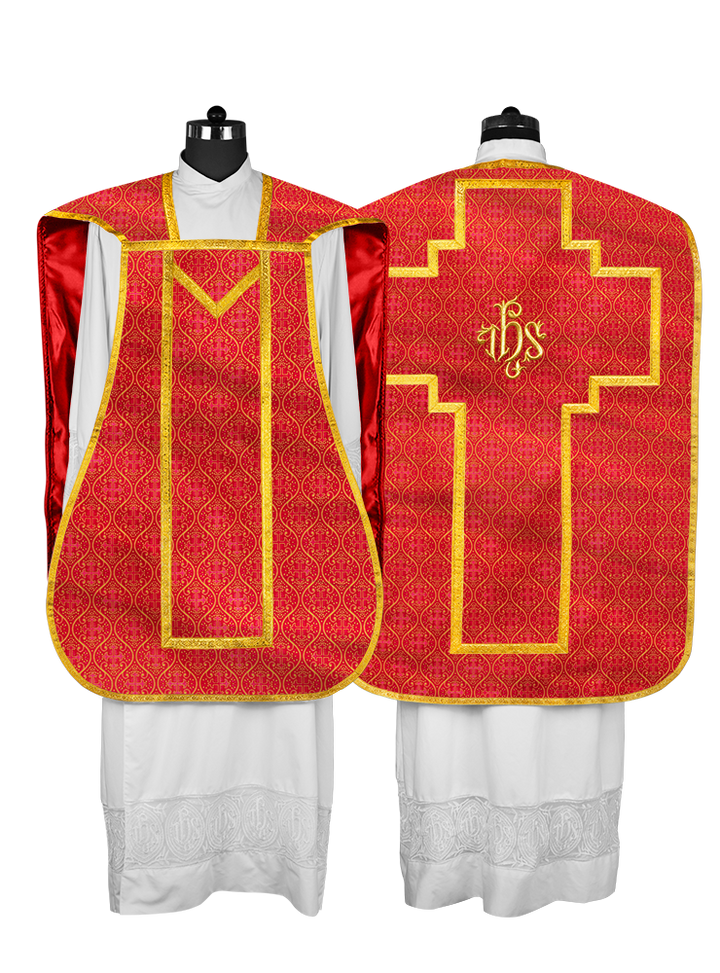 Roman Chasuble with adorned motif