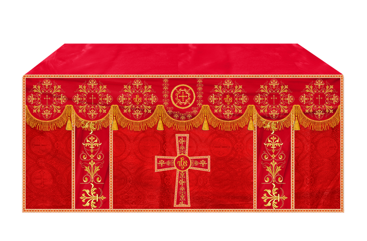 Altar Cloth with Spiritual Motif and Trims