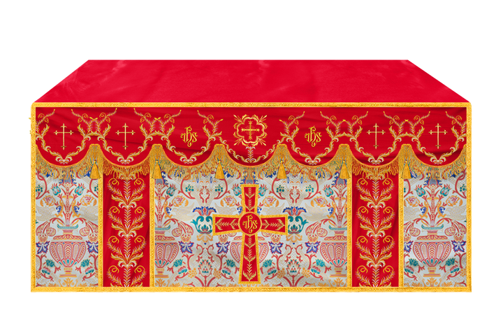Tapestry Altar Cloth with Liturgical Motif