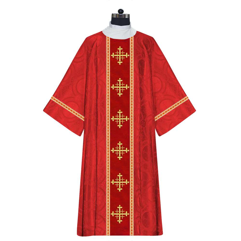 Dalmatics With Ornated Spiritual Cross and Trims