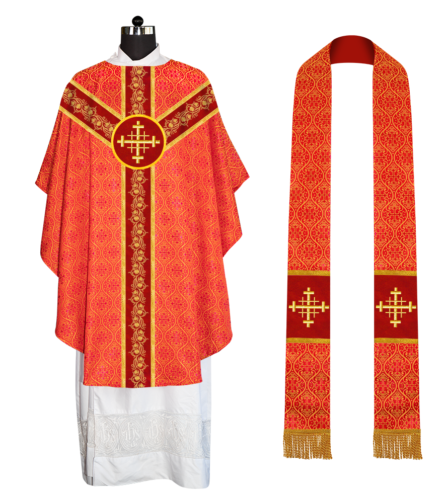 Gothic Chasuble with Grapes Embroidery