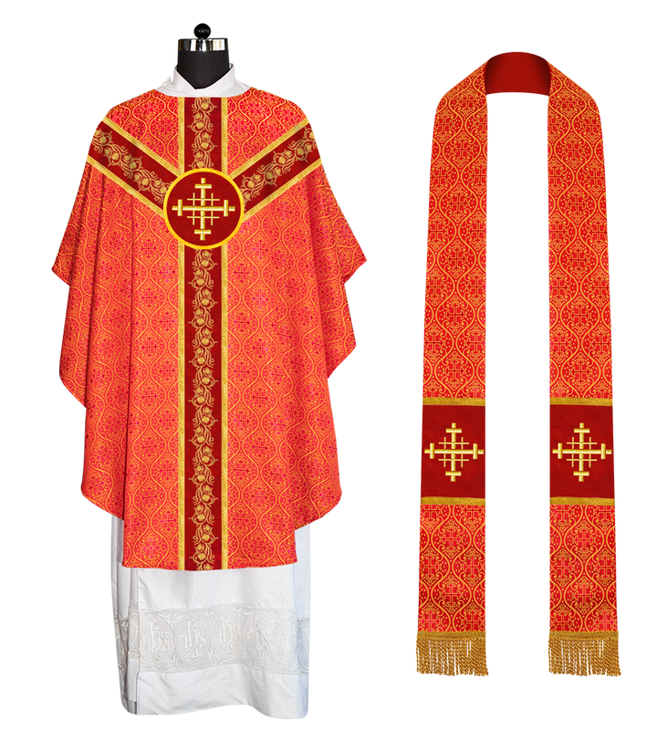 Gothic Chasuble with Grapes Embroidery