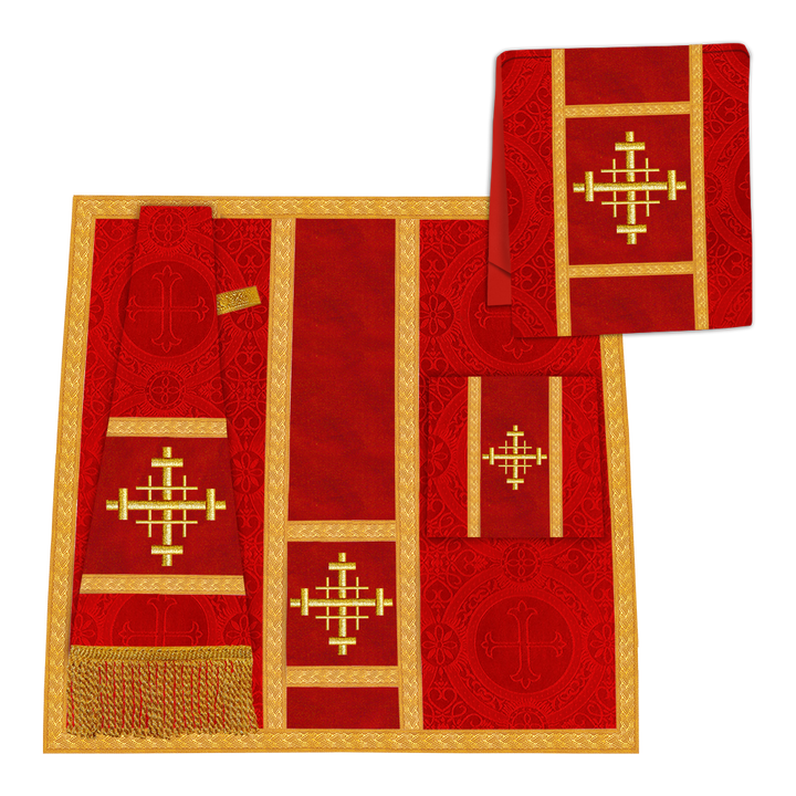 Gothic Chasuble with plain orphrey