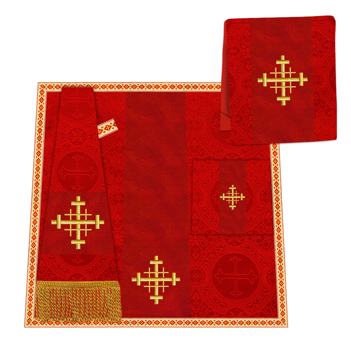 Enhanced Gothic Cope Vestments With Liturgical cross