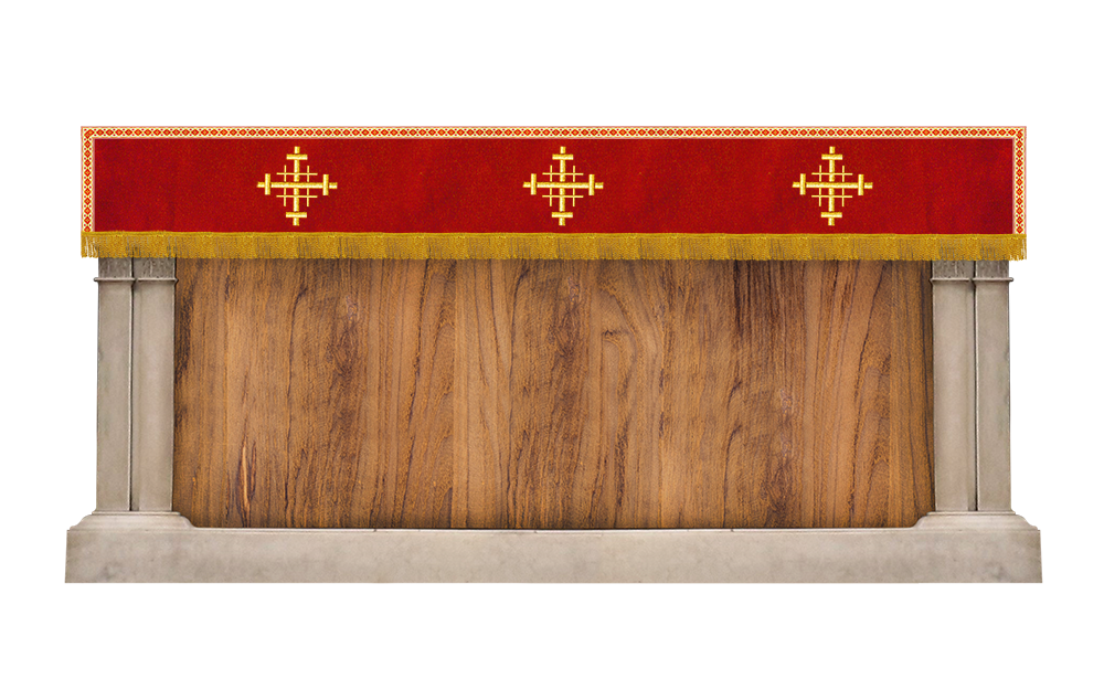 Superfrontal with Jerusalem cross Embroidery