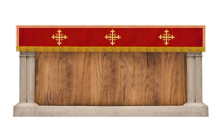 Superfrontal with Jerusalem cross Embroidery