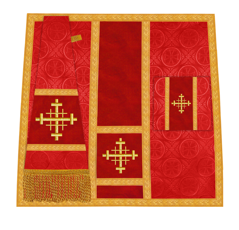 Handcrafted Altar Mass Set with Embroidered Motif