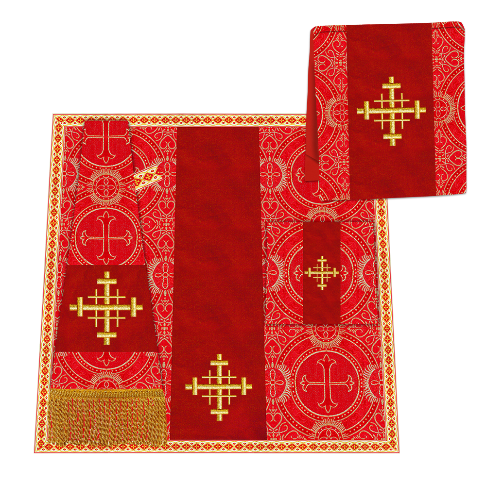 Enhanced Gothic Cope Vestments With Liturgical cross