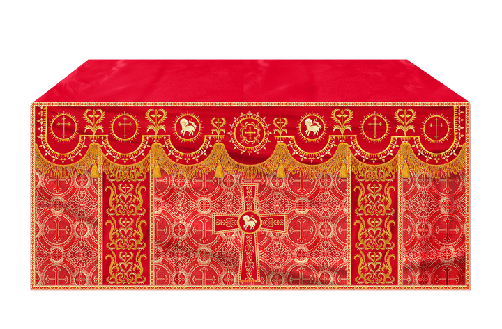 Communion Table Cloth with Embroidered Trims